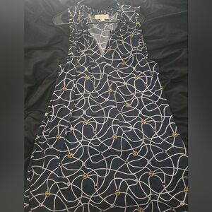 Michael Kors Navy and White Mini Dress